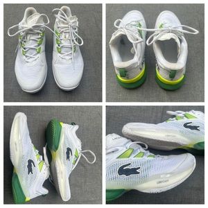 MEN'S LACOSTE AG-LT23 ULTRA TENNIS SHOES WITH TECHNICAL PIQUÉ size 8